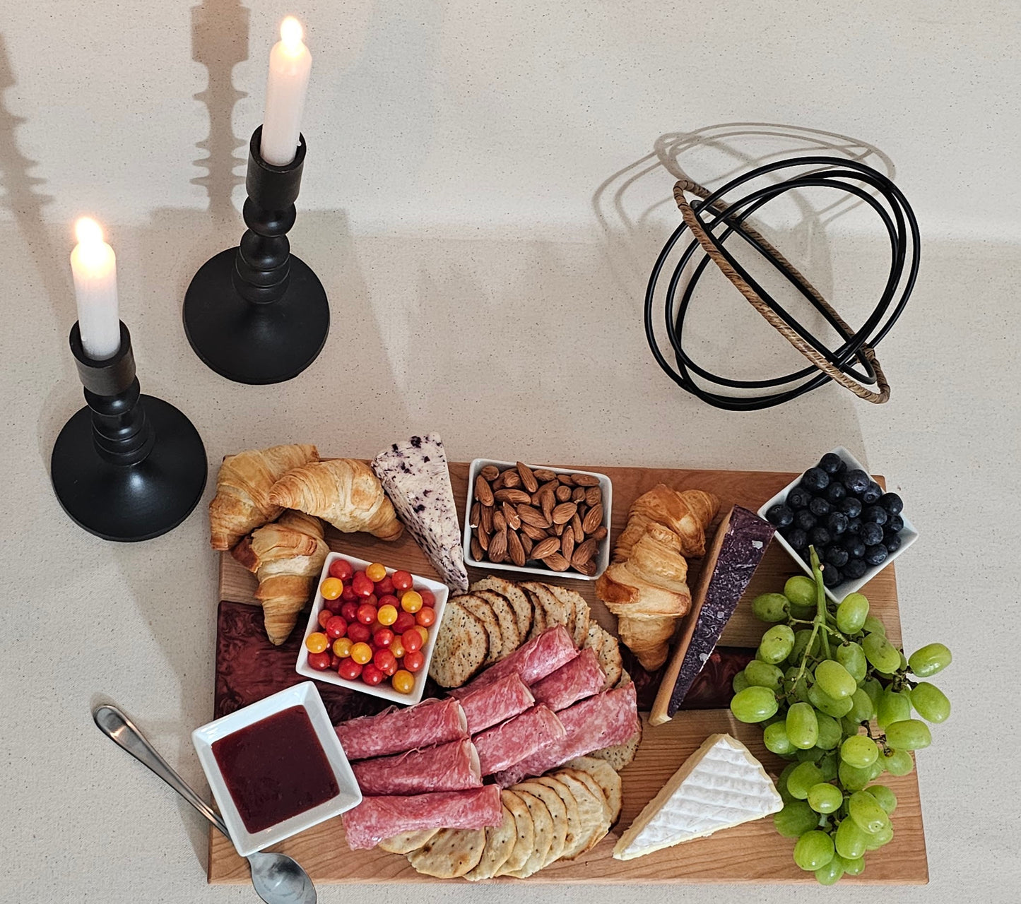 Epoxy Cherry Wood Serving Tray