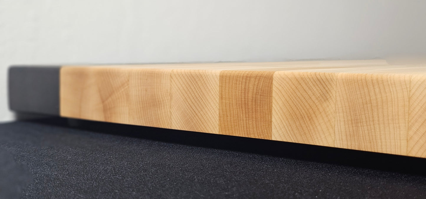 Cutting Board Made of Hard Maple & Wenge "Butcher Block"