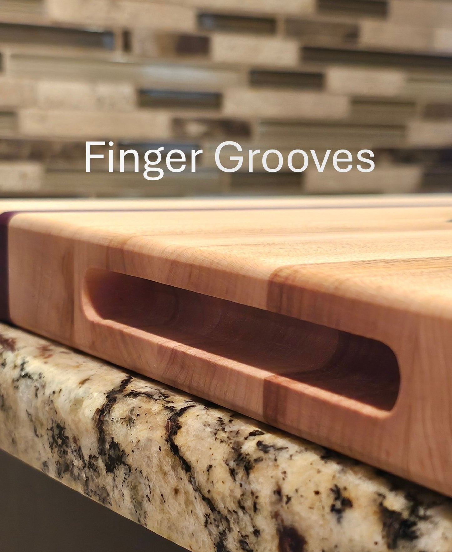 Cutting Board Made of Premium Black Walnut, Hard Maple, & African Padauk