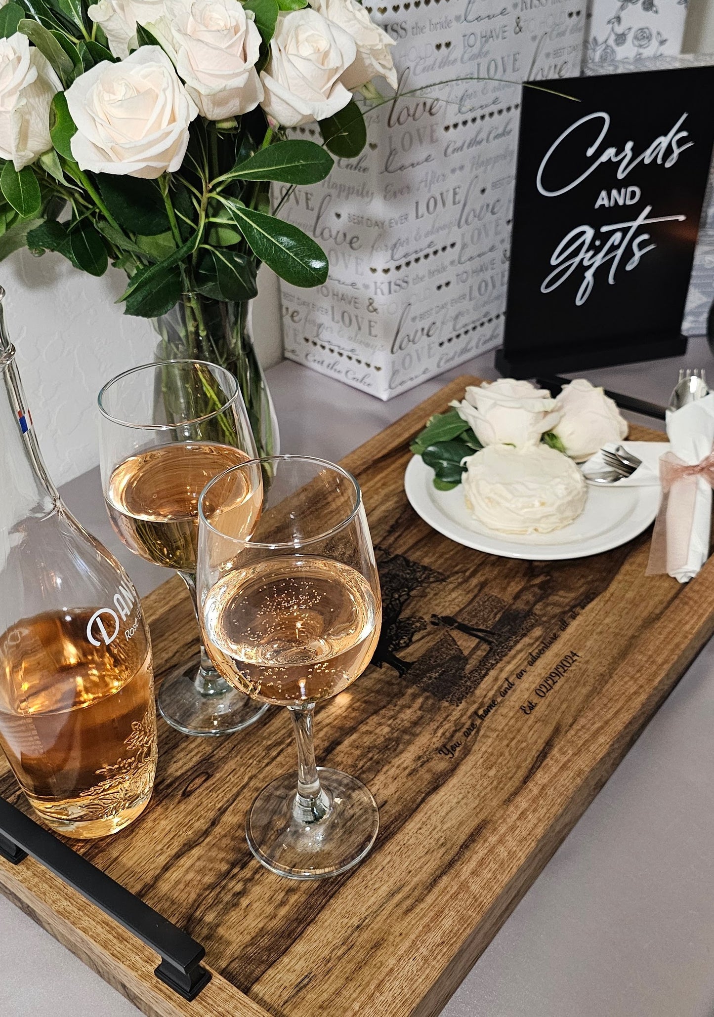 Serving Tray Made of Black Limba