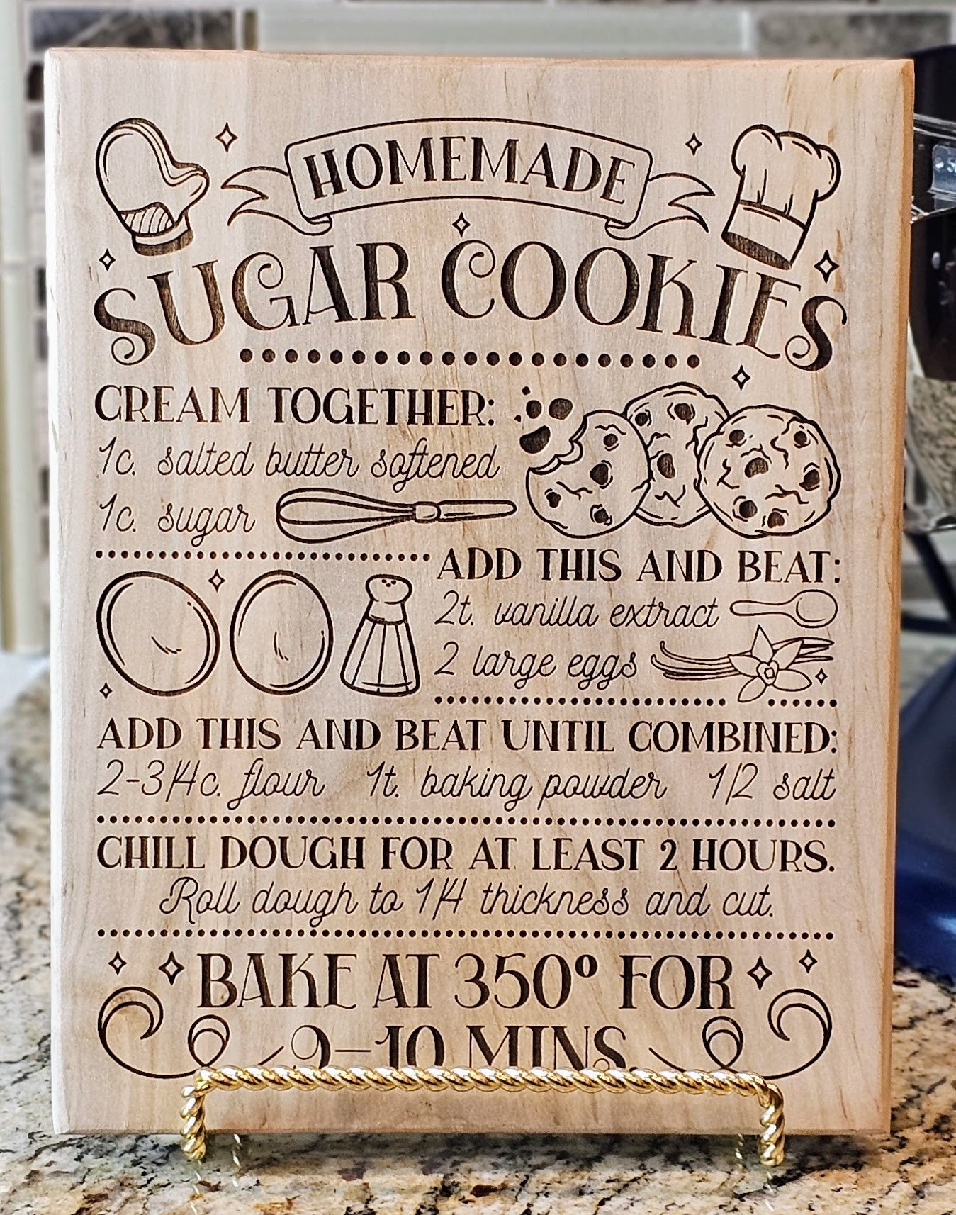 Placard Pumkin Pie & Sugar Cookie Recipes