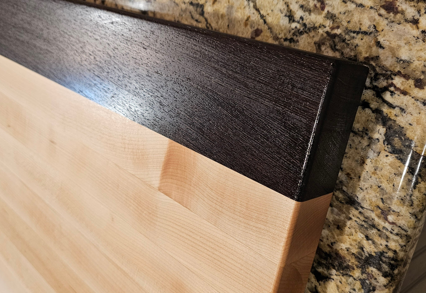 Edge Grain Maple and Wenge Butcher Block