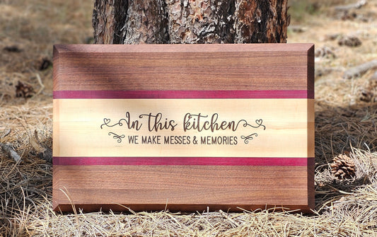 Walnut, Purple Heart, and Maple