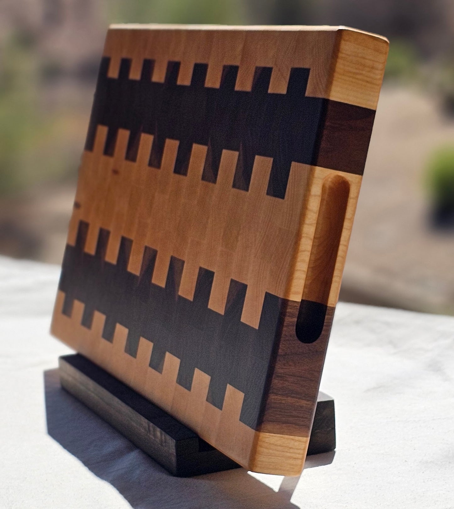 End Grain Off Set Block Pattern