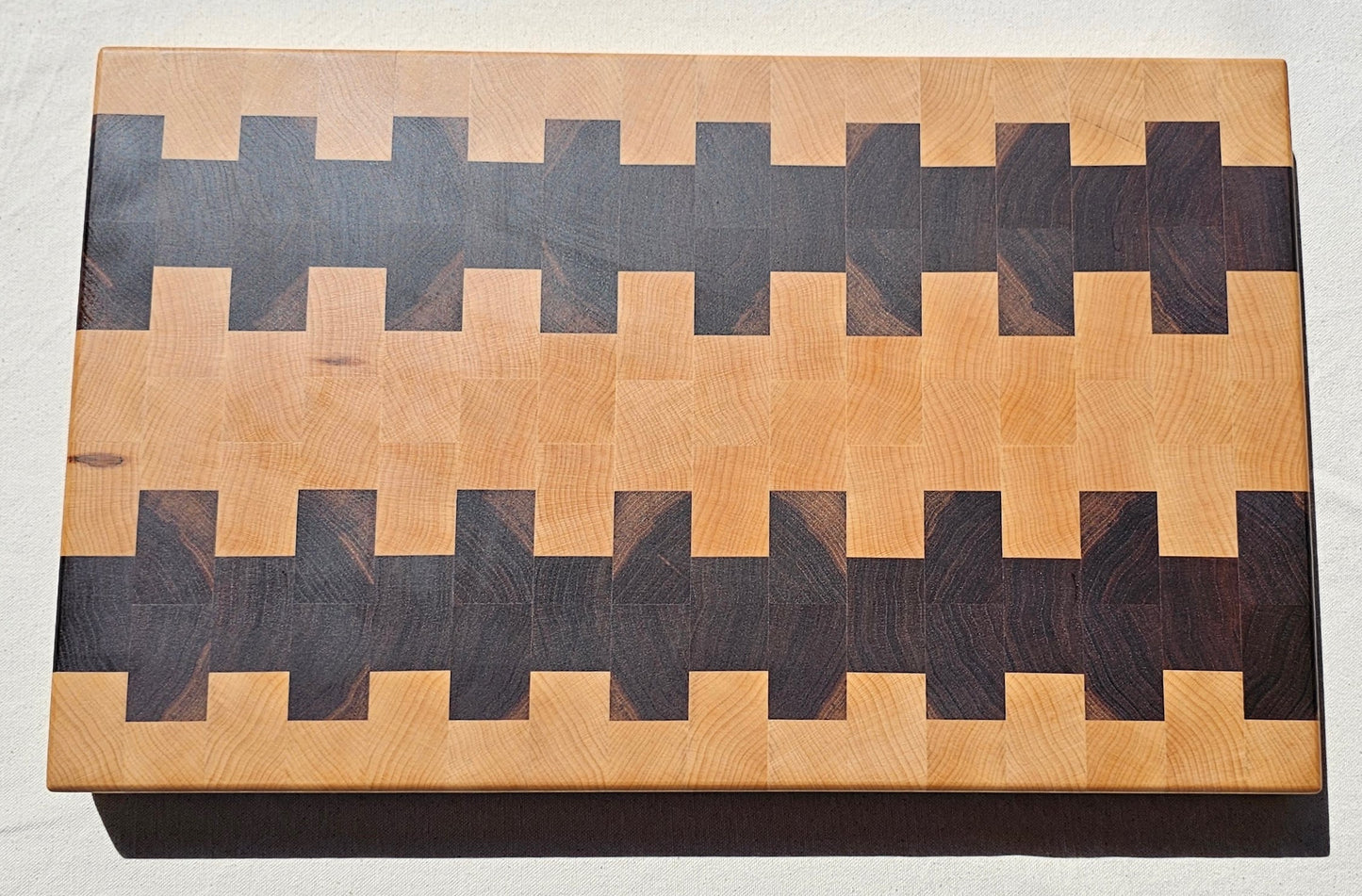 End Grain Off Set Block Pattern