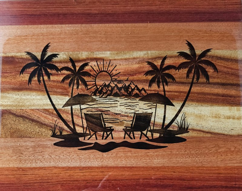 Cutting Board "Island Sunsets"