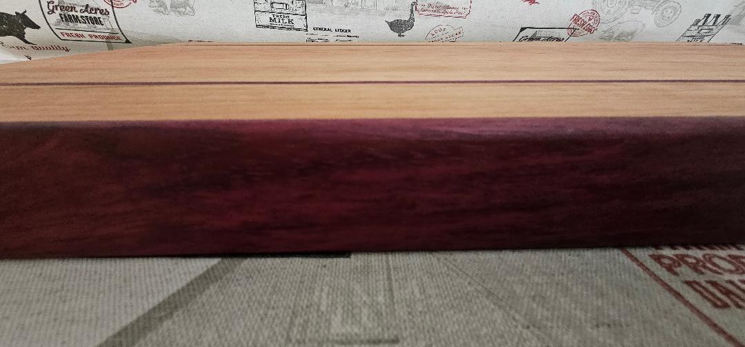 Cherry & Purple Heart Cutting Board