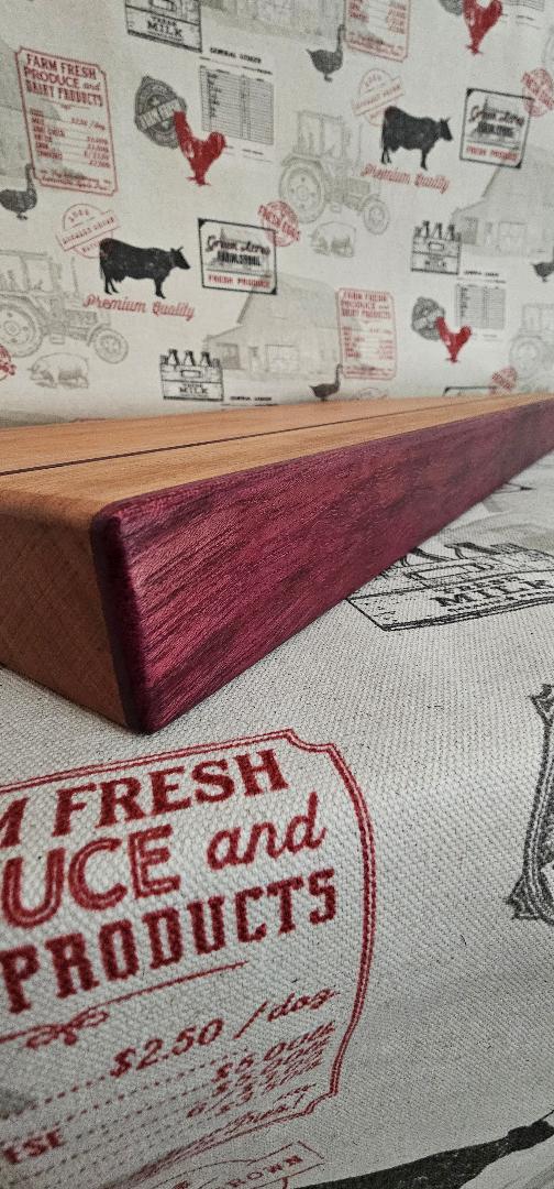 Cherry & Purple Heart Cutting Board