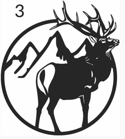 "NOT FOR SALE" SAMPLE LASER ENGRAVING ELK OPTIONS