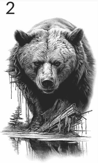 "NOT FOR SALE" SAMPLE LASER ENGRAVING BEAR OPTIONS