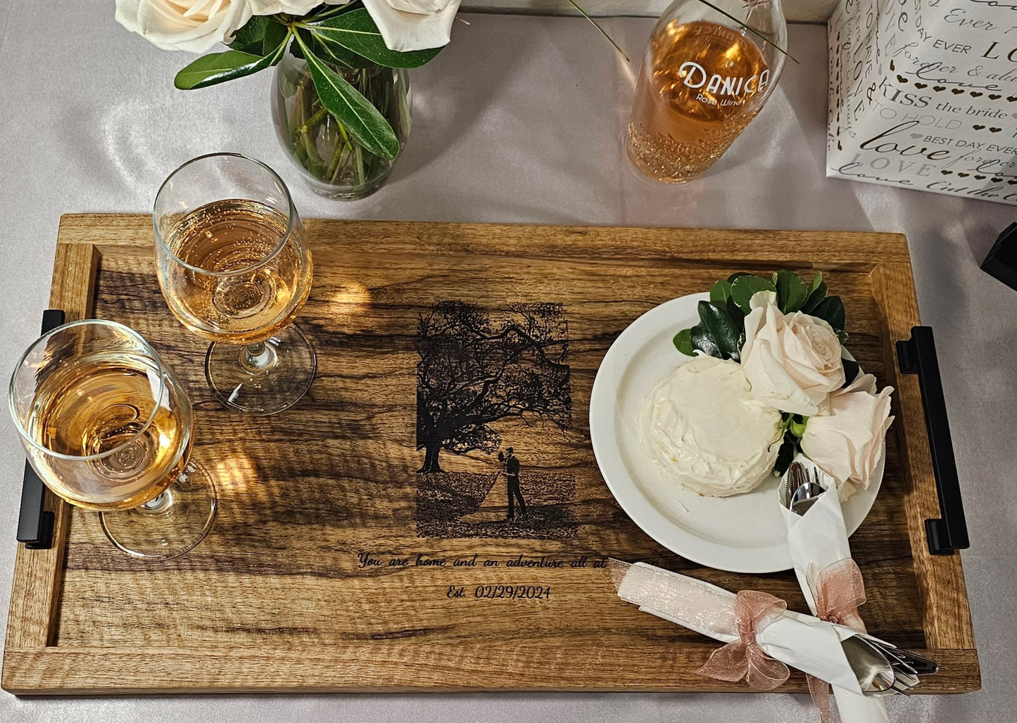 Black Limba Serving Tray