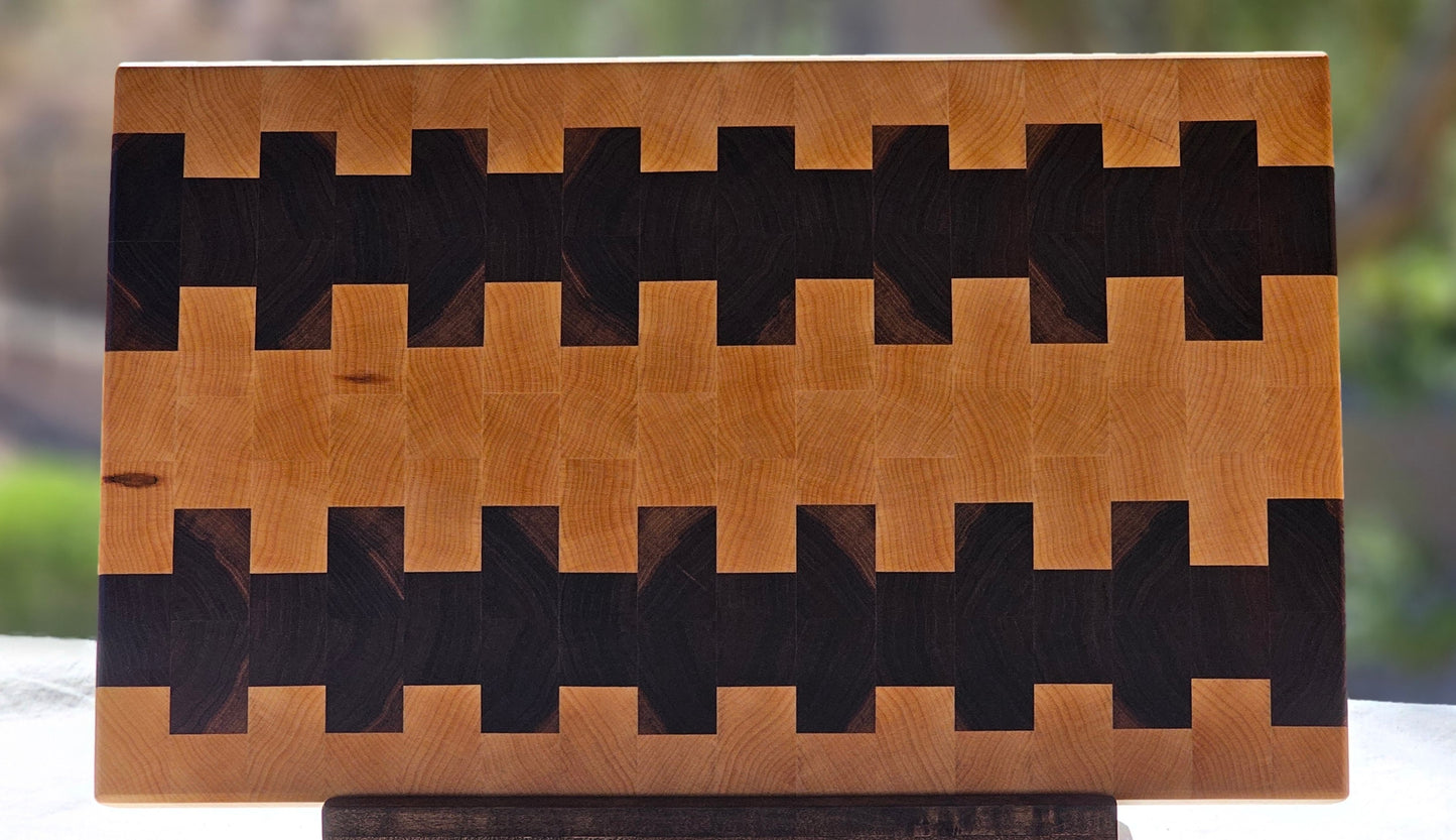 End Grain Off Set Block Pattern